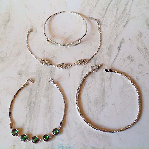 Pulsera Circón Plata Fina